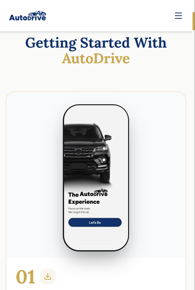 AutoDrive Nigeria — Marketing Site screen 1