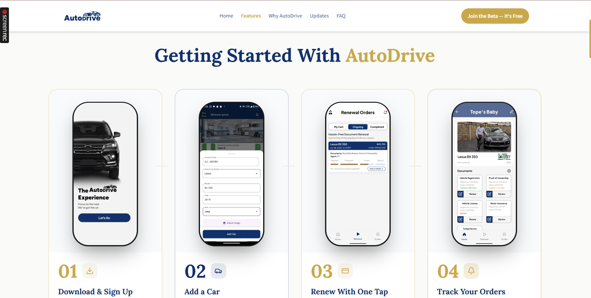 AutoDrive Nigeria — Marketing Site — detail screen