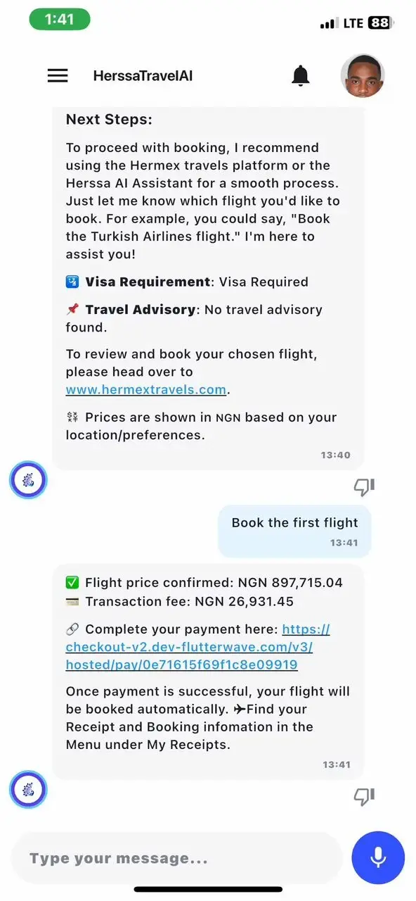 HermexTravels screen 2