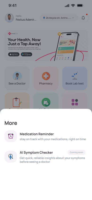 My Health Padi screen 1